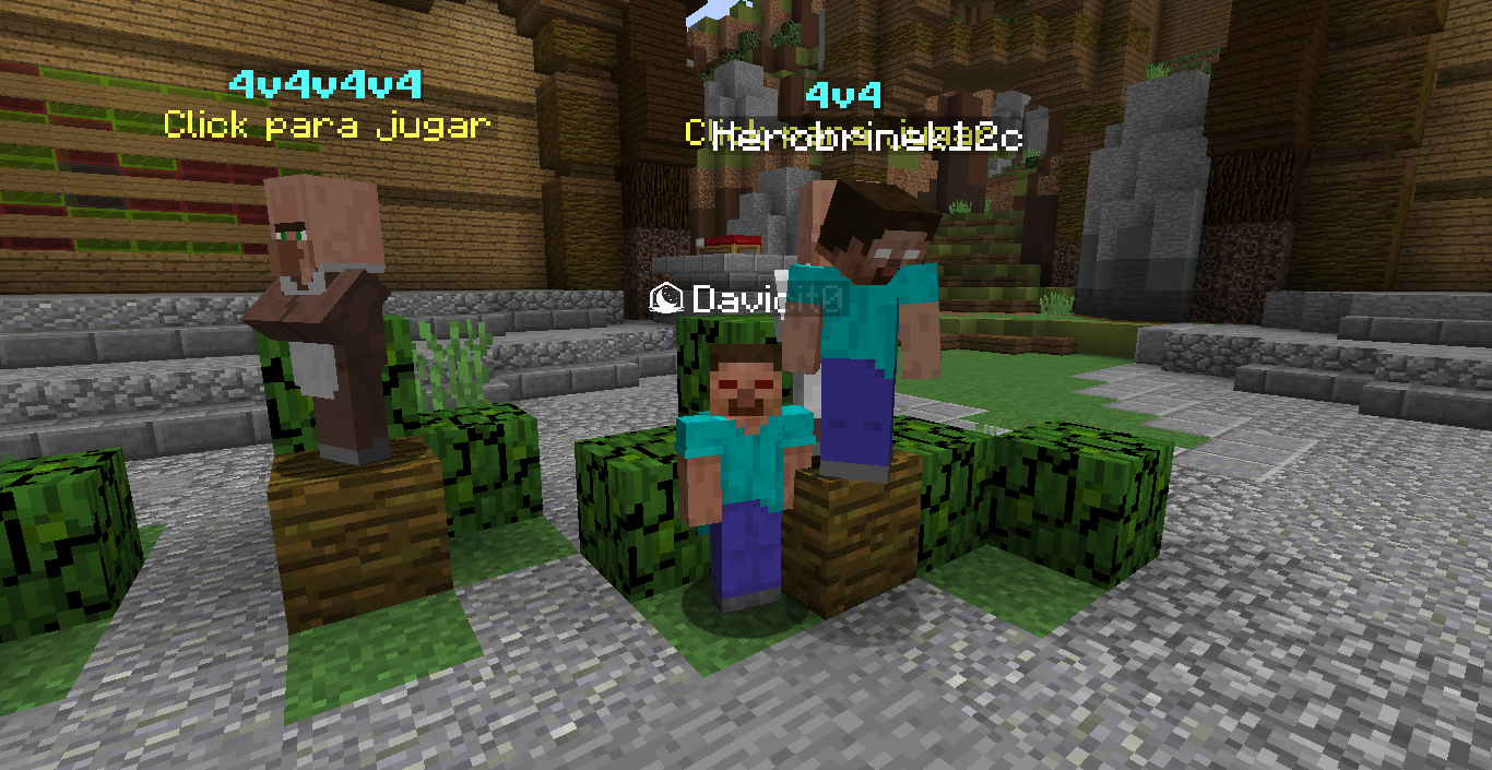 Davicit0 en un lobby de Minecraft