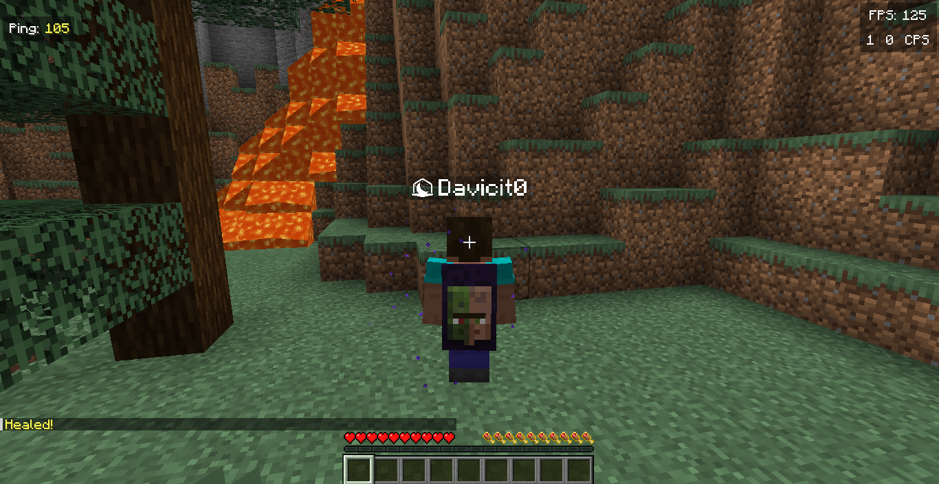 Davicit0 explorando en Minecraft